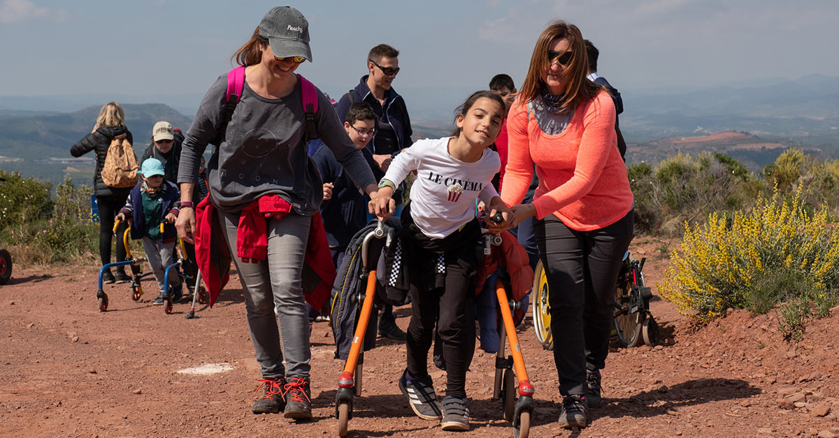 Group of people hiking