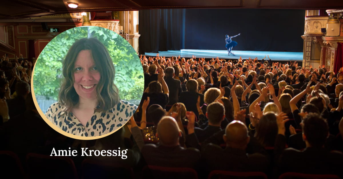 Amie Kroessig profile and a crowded theatre